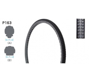 tyre PU 37-540 (24 x 1 3/8) P163 - black