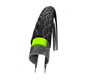 plášť Schwalbe 47-305 Marathon GreenGuard (drátový) - černá + reflexní pruh