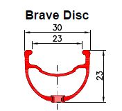ráfek Brave Disc 25