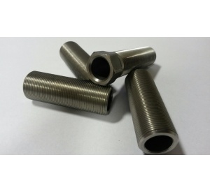 adapter - steel / zinced - 51 mm - 12 mm, M16 x 1