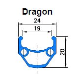 ráfek dvoustěnný Dragon 24