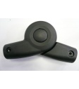 plastový kloub - průměr 22 mm - černý knoflík - kompaktní